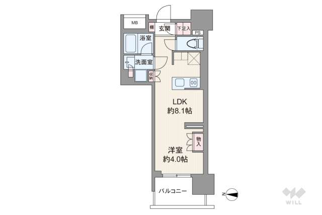 オープンレジデンシア大須FRONT:間取り図面