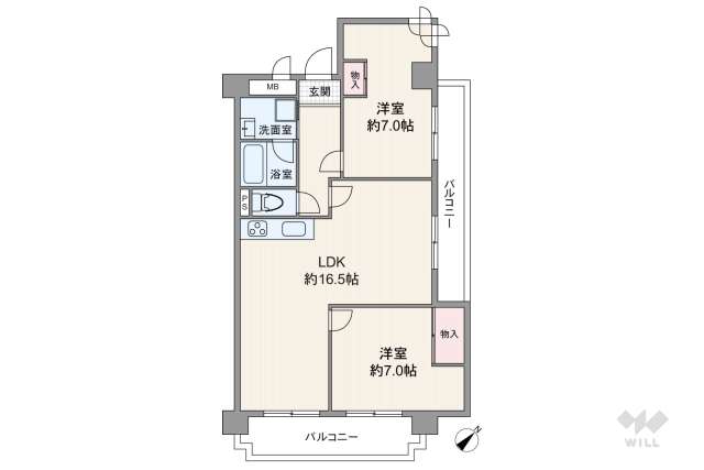 ノバカネイチ塚本:間取り図面