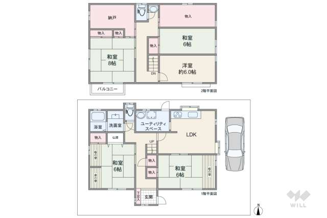伊丹市稲野町6丁目 一戸建て:間取り図面