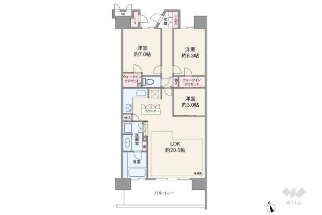 ソルシエーナ川口:間取り図面