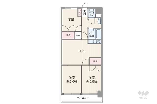 東武大師前サンライトマンション3号館:間取り図面