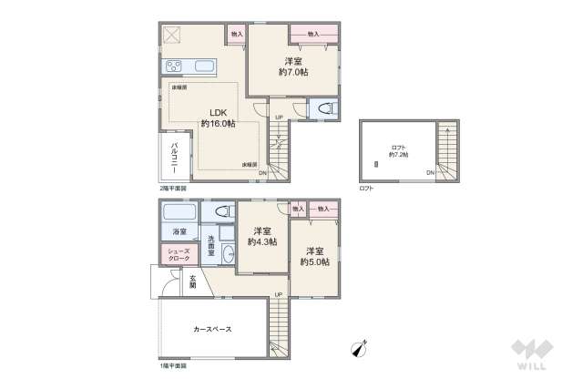 大田区東雪谷1丁目 一戸建て:間取り図面