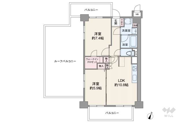 コープ野村東灘青木:間取り図面