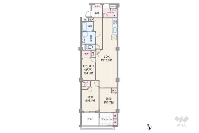 南ケ丘アイリスB棟:間取り図面