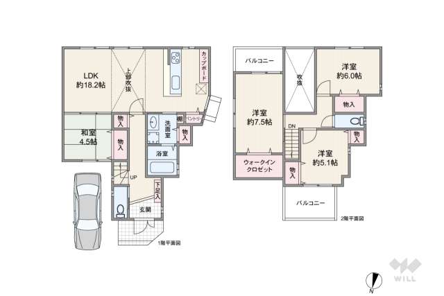 宝塚市安倉南1丁目 一戸建て:間取り図面