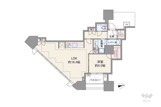 ドゥ・トゥール　イースト棟:間取り図面