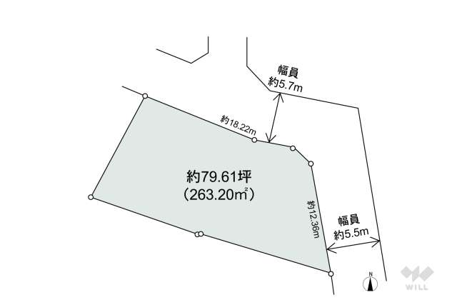 箕面市桜ケ丘4丁目 土地:間取り図面