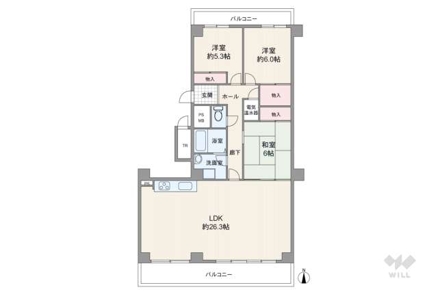 イトーピア桃山台マンション:間取り図面