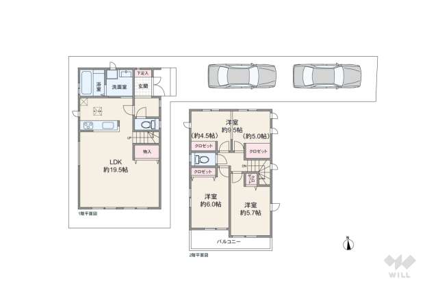 春日井市妙慶町2丁目 一戸建て:間取り図面