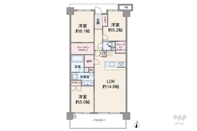 シティテラス神崎川駅前シーズンズテラス:間取り図面