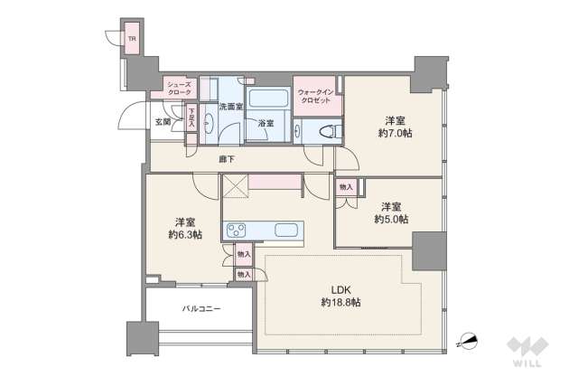 白金ザ・スカイ:間取り図面