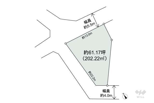 宝塚市野上6丁目 土地:間取り図面
