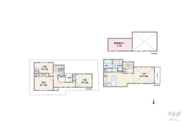 目黒区大岡山1丁目 一戸建て:間取り図面