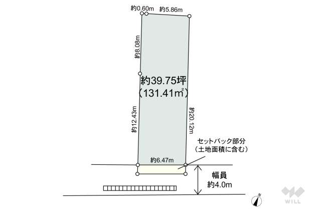 大田区鵜の木1丁目 土地:間取り図面