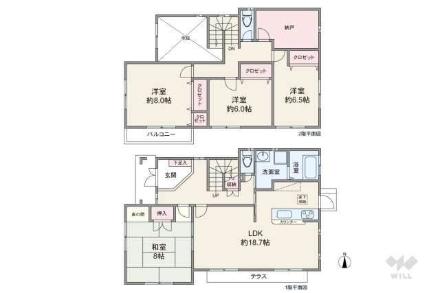 川西市丸山台3丁目 一戸建て:間取り図面
