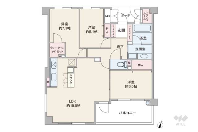 ギャラリーコート豊中・中桜塚:間取り図面
