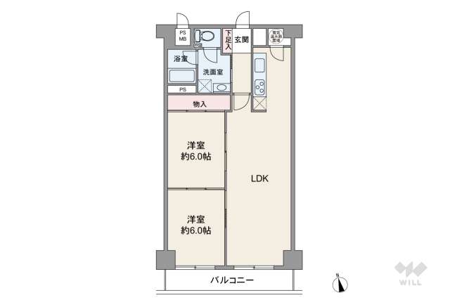 日興宝塚南口スカイマンション:間取り図面