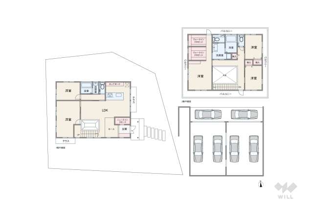 名古屋市千種区月ケ丘1丁目 一戸建て:間取り図面