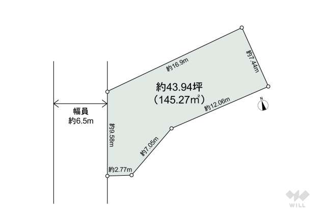 名古屋市名東区神里1丁目 土地:間取り図面