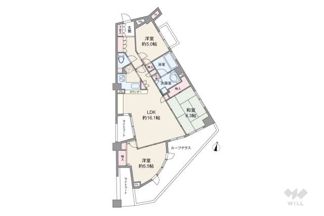 ヒューマンスクエア日吉ウルビノ:間取り図面