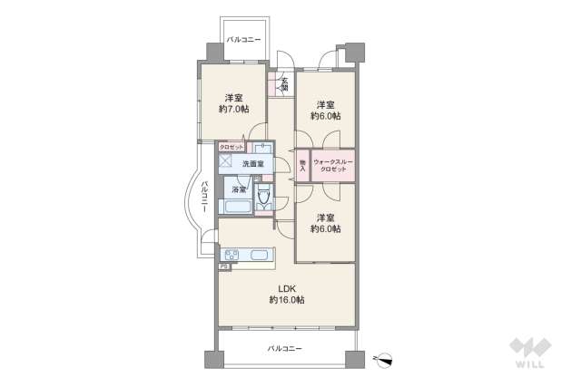 ファミール西宮夙川公園:間取り図面