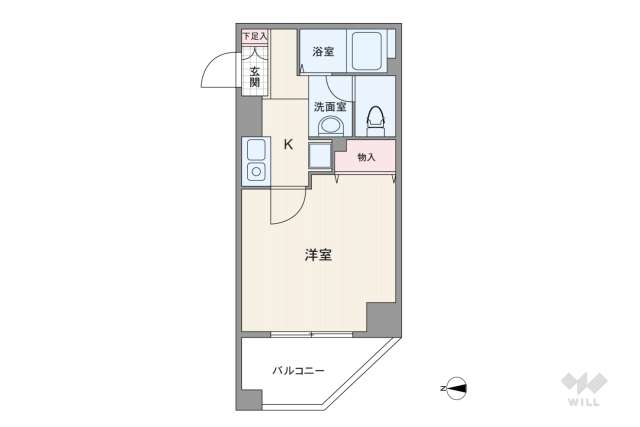 セレッソコート西心斎橋3:間取り図面