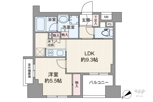 日神パレステージ大森町:間取り図面
