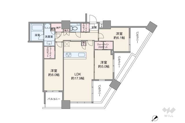シティタワー武蔵小山:間取り図面