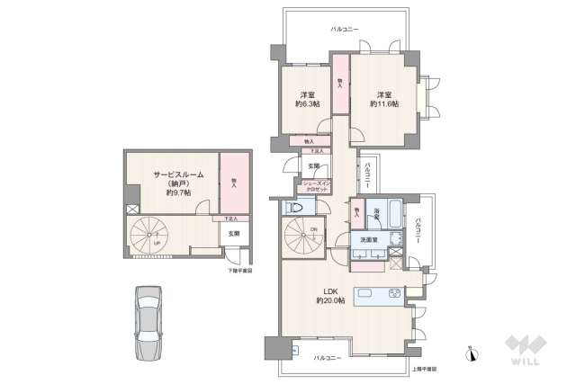 D’グランセ八事御幸山:間取り図面