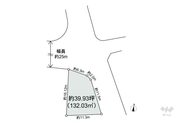 名古屋市中川区尾頭橋通1丁目 土地:間取り図面