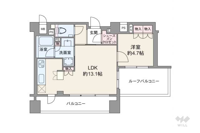 ジオ新宿百人町:間取り図面