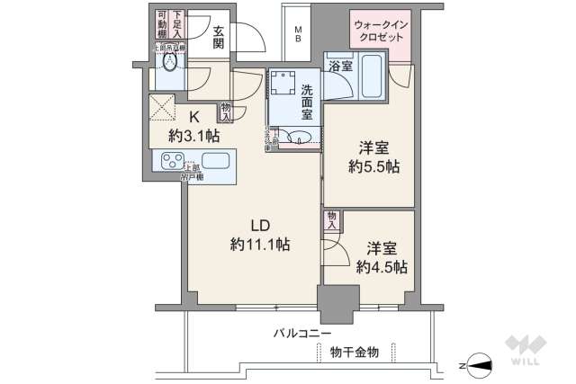 シエリアタワー大阪堀江 （4階・西向き）｜ウィル不動産販売