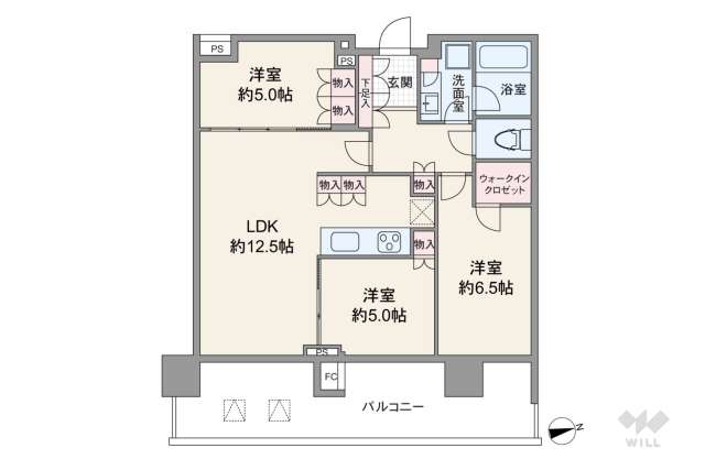 晴海フラッグスカイデュオパークビレッジT棟:間取り図面