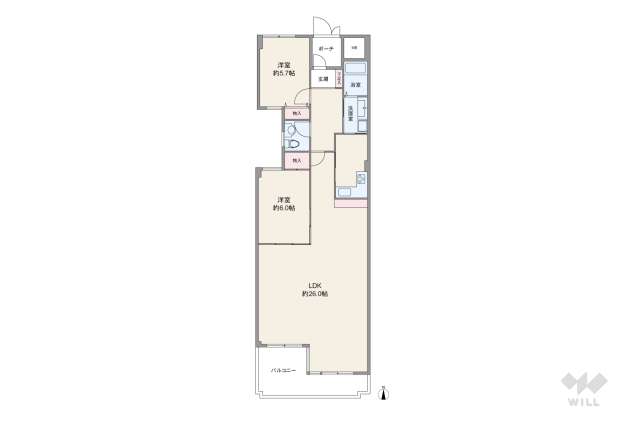 ライオンズマンション甲子園口二見町:間取り図面