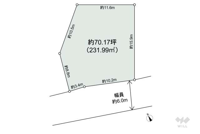 川西市見野2丁目 土地:間取り図面
