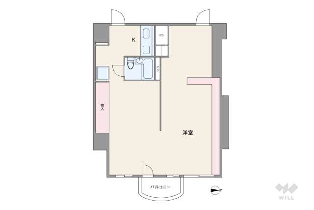 チサンマンション丸の内第3:間取り図面