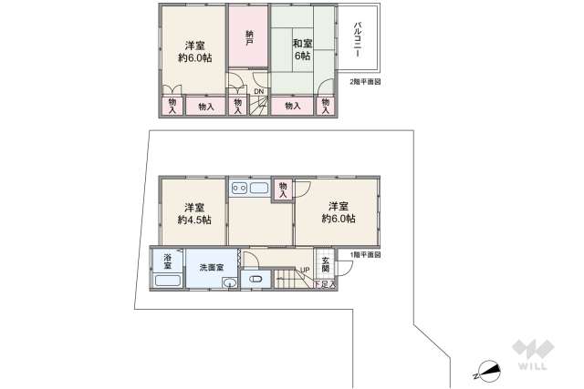 板橋区成増5丁目 一戸建て:間取り図面