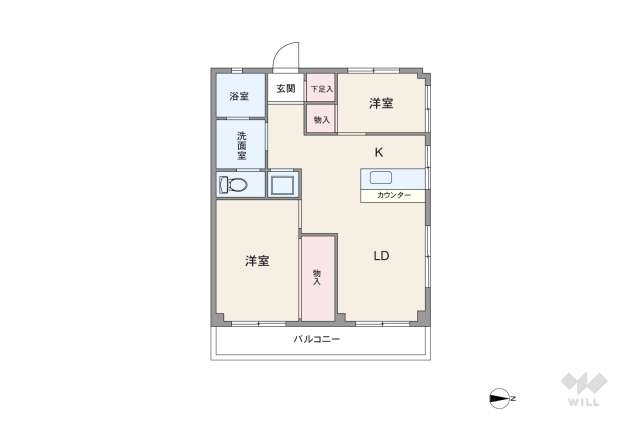 第5コーポサンキョー:間取り図面