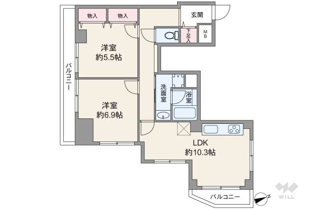 センチュリーマンション西新井:間取り図面