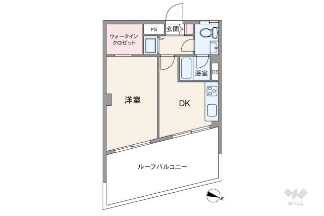 洗足パークマンション:間取り図面
