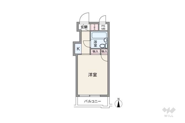スカイコート落合:間取り図面