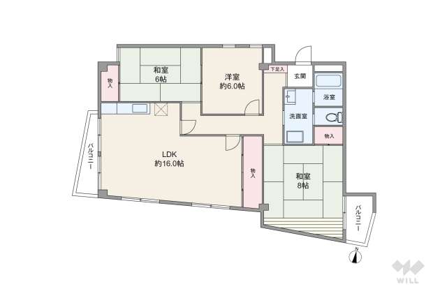 コンフォート金山:間取り図面