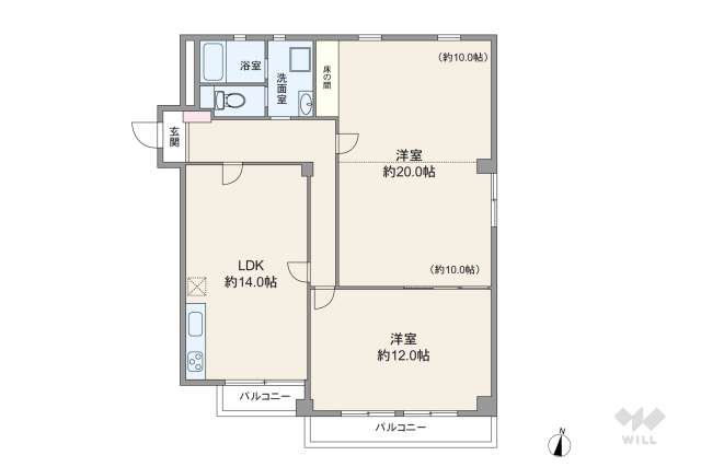コンフォート金山:間取り図面