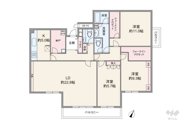目白シティハウス:間取り図面