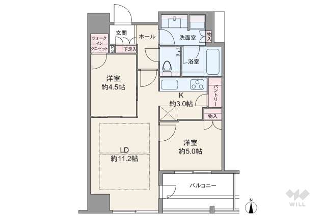 クラッシィタワー淀屋橋:間取り図面