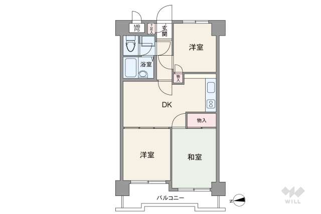 セザールお花茶屋:間取り図面