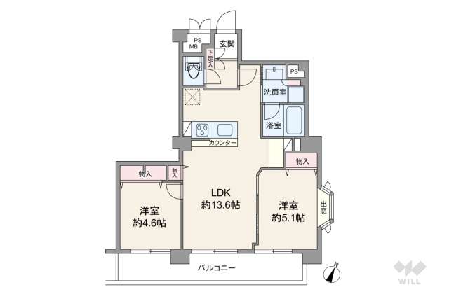 アークステージ高田馬場:間取り図面