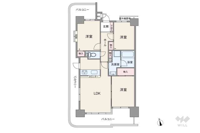 ライオンズマンション京命:間取り図面
