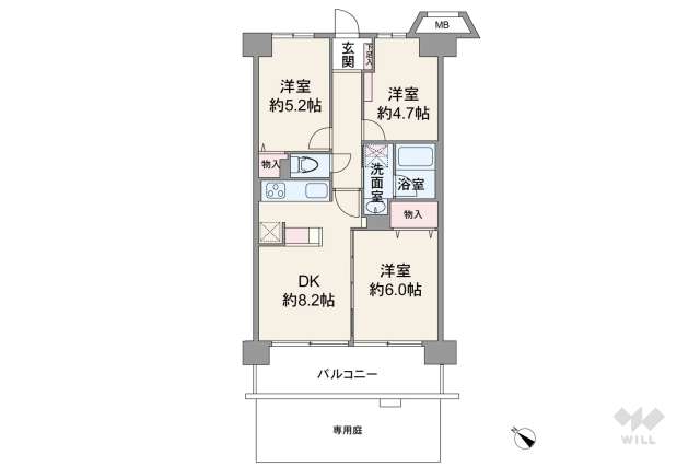 コスモ川口サンスクエア:間取り図面