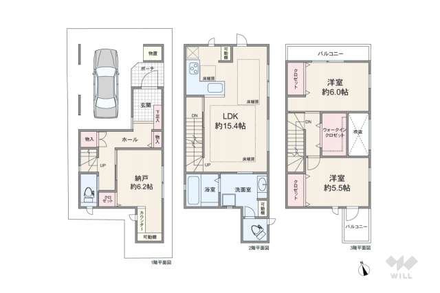 茨木市五日市2丁目 一戸建て:間取り図面